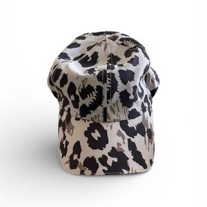 Calia by Carrie Underwood beige and brown cow print baseball cap